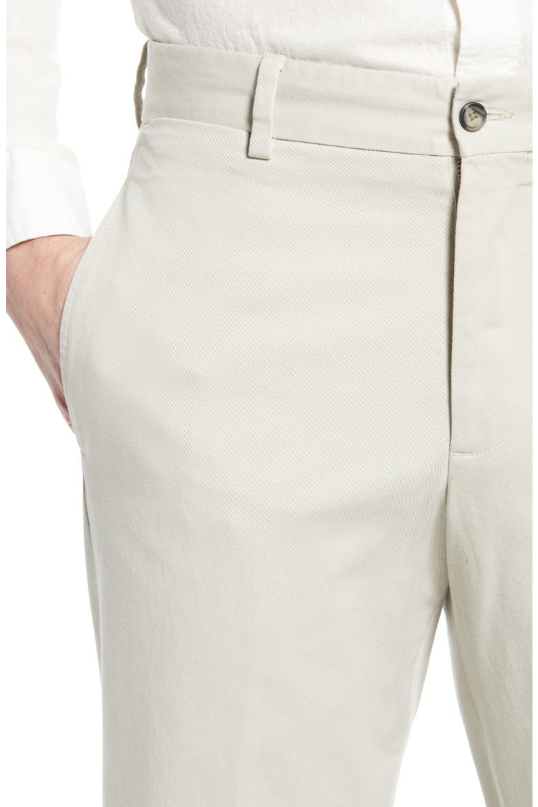 Charleston Khakis Flat Front Chino Pants, Alternate, color, STONE