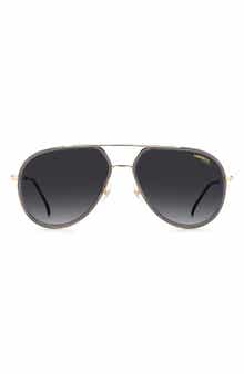 Carrera Eyewear 58mm Gradient Polarized Aviator Sunglasses