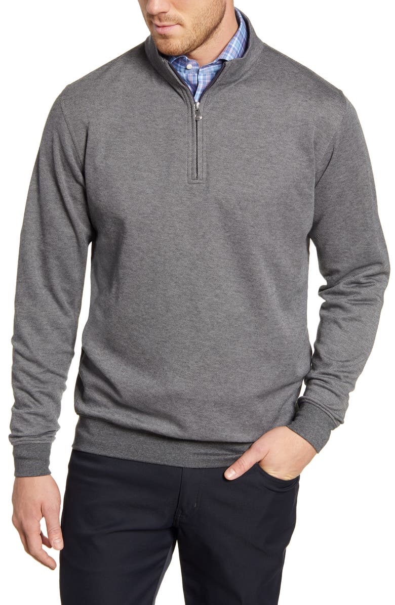 Peter Millar Crown Comfort Quarter Zip Pullover, Main, color,