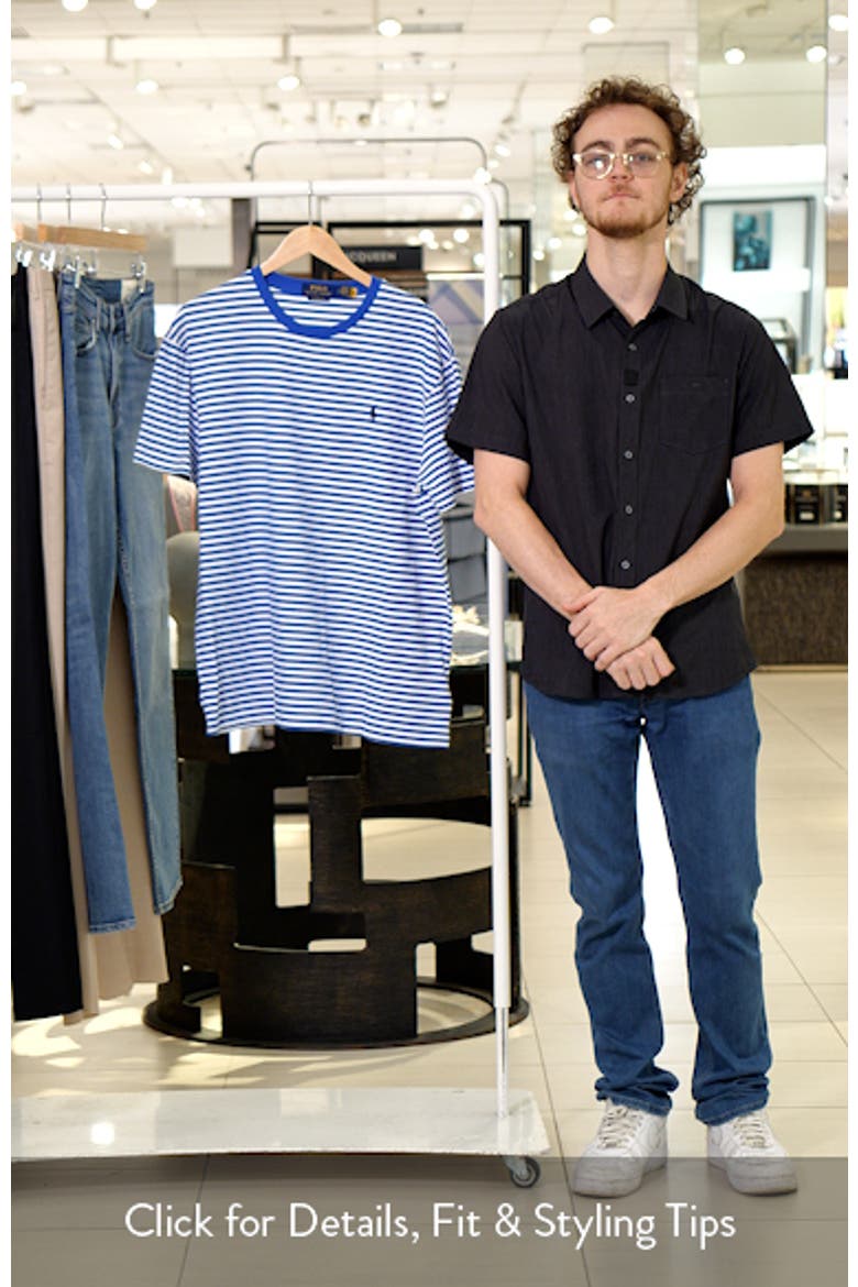 Classic Fit Stripe Cotton T-Shirt video
