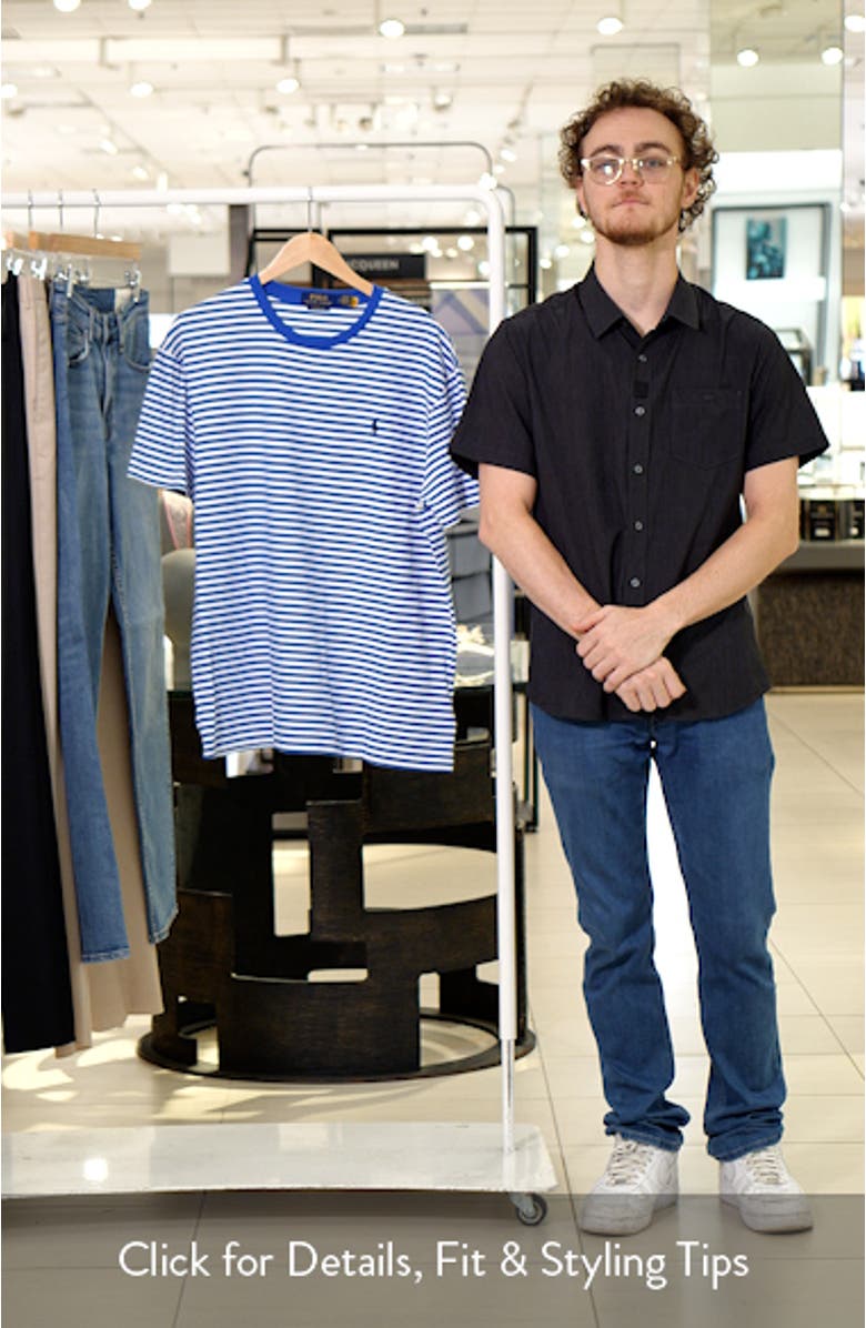 Classic Fit Stripe Cotton T-Shirt, sales video thumbnail