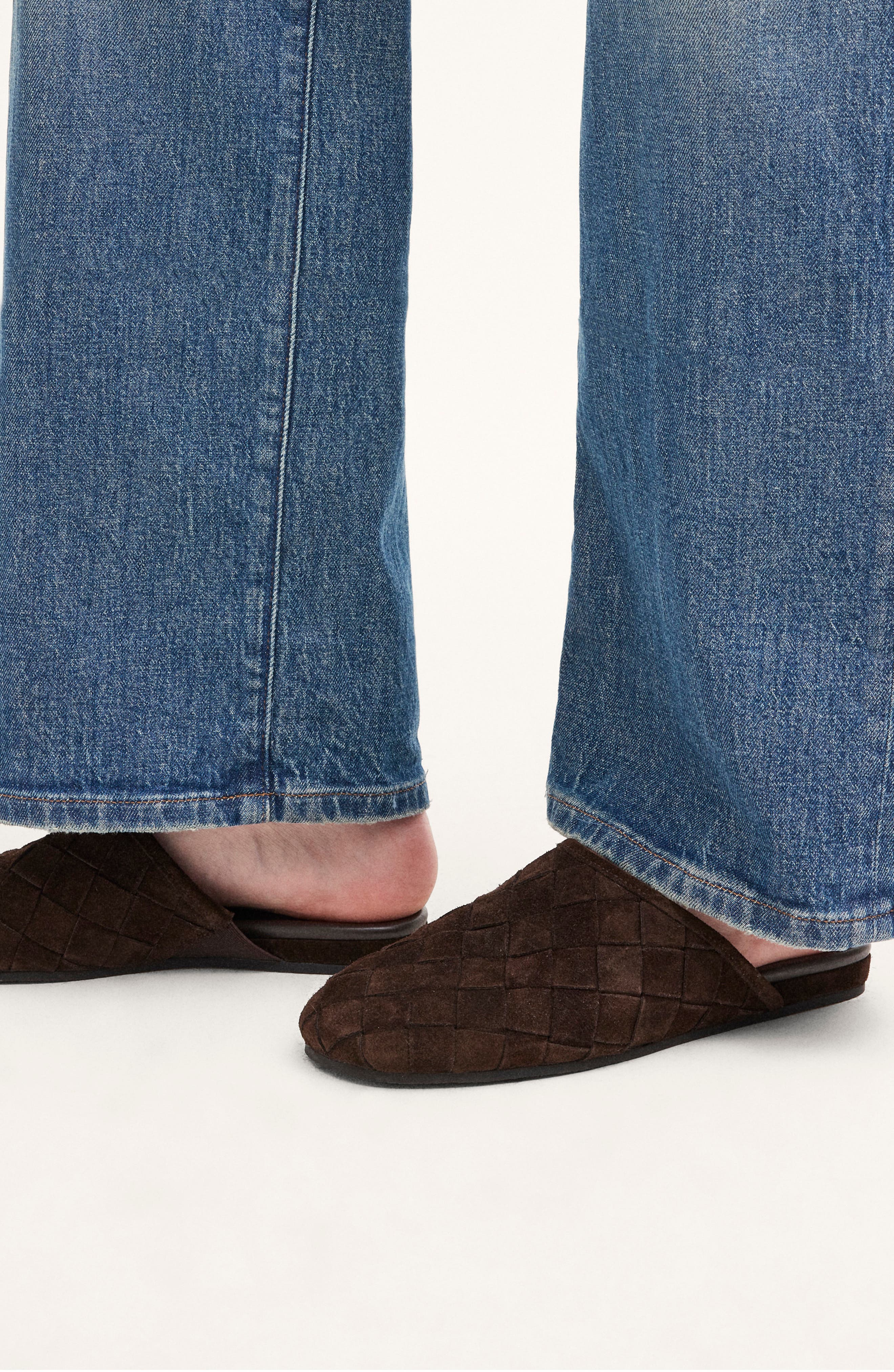 The Nema Woven Leather Mule, Alternate, color, DARK CAROB