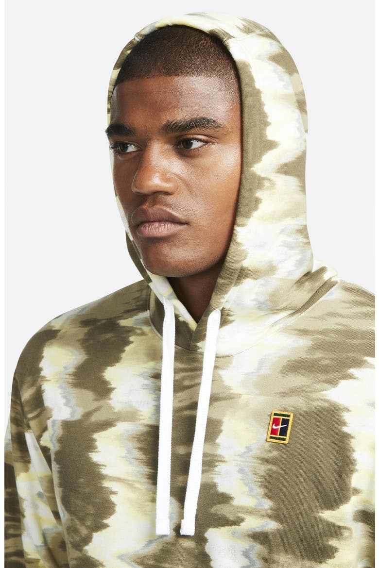 Court Fleece Tennis Hoodie, Alternate, color, MEDIUM OLIVE
