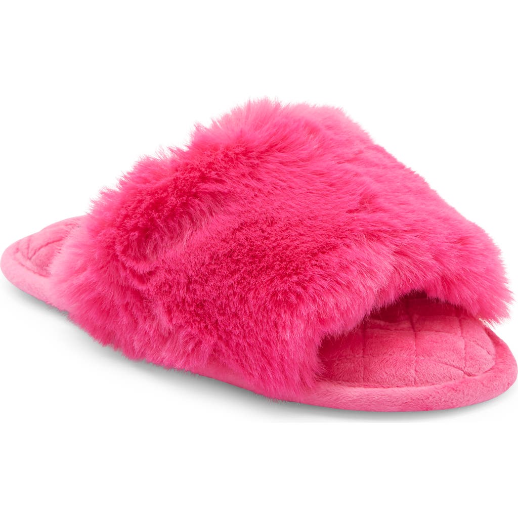 Rachel Roy Harper Faux Fur Slipper In Pink