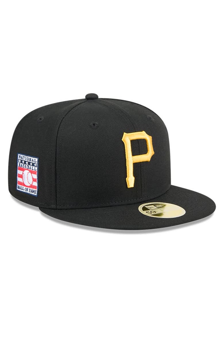 New Era Men's New Era Black Pittsburgh Pirates Baseball Hall of Fame 59FIFTY Fitted Hat, Main, color, Black