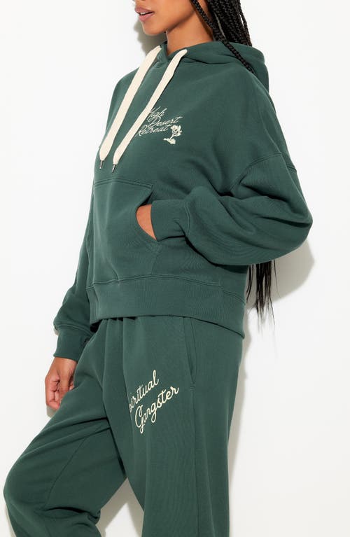 Spiritual Gangster Retreat Belair Hoodie In Green