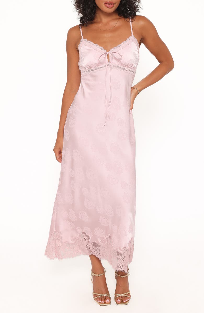 Petal & Pup Melita Lace Sleeveless Maxi Dress, Main, color, Pink