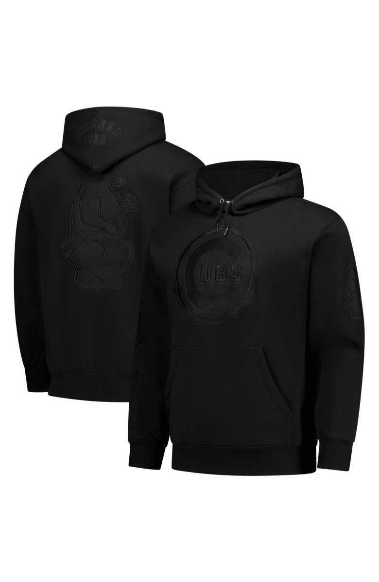 Mitchell & Ness Men's Mitchell & Ness Black Chicago Cubs Phantom Fleece Hoodie, Main, color, Black