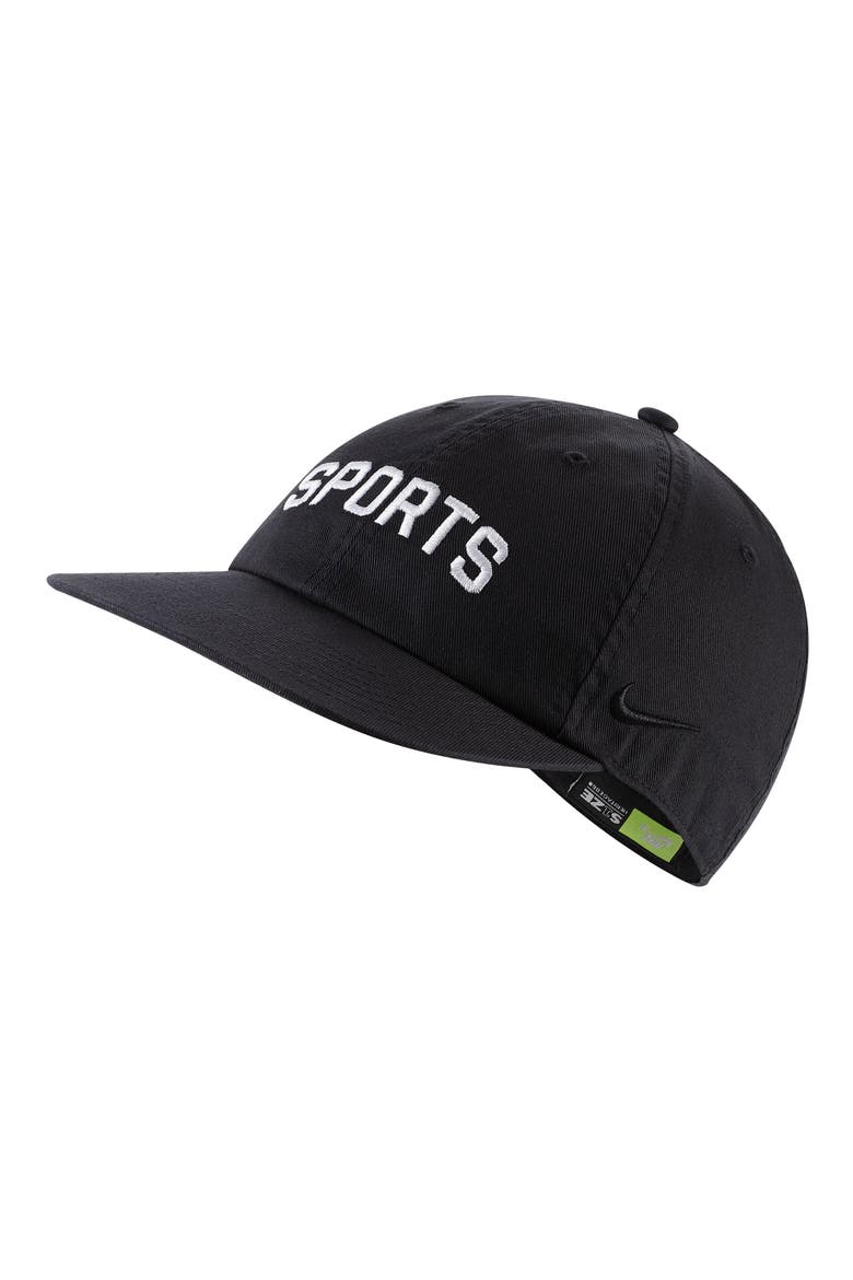 H86 Baseball Cap, Main, color, BLACK/WHITE