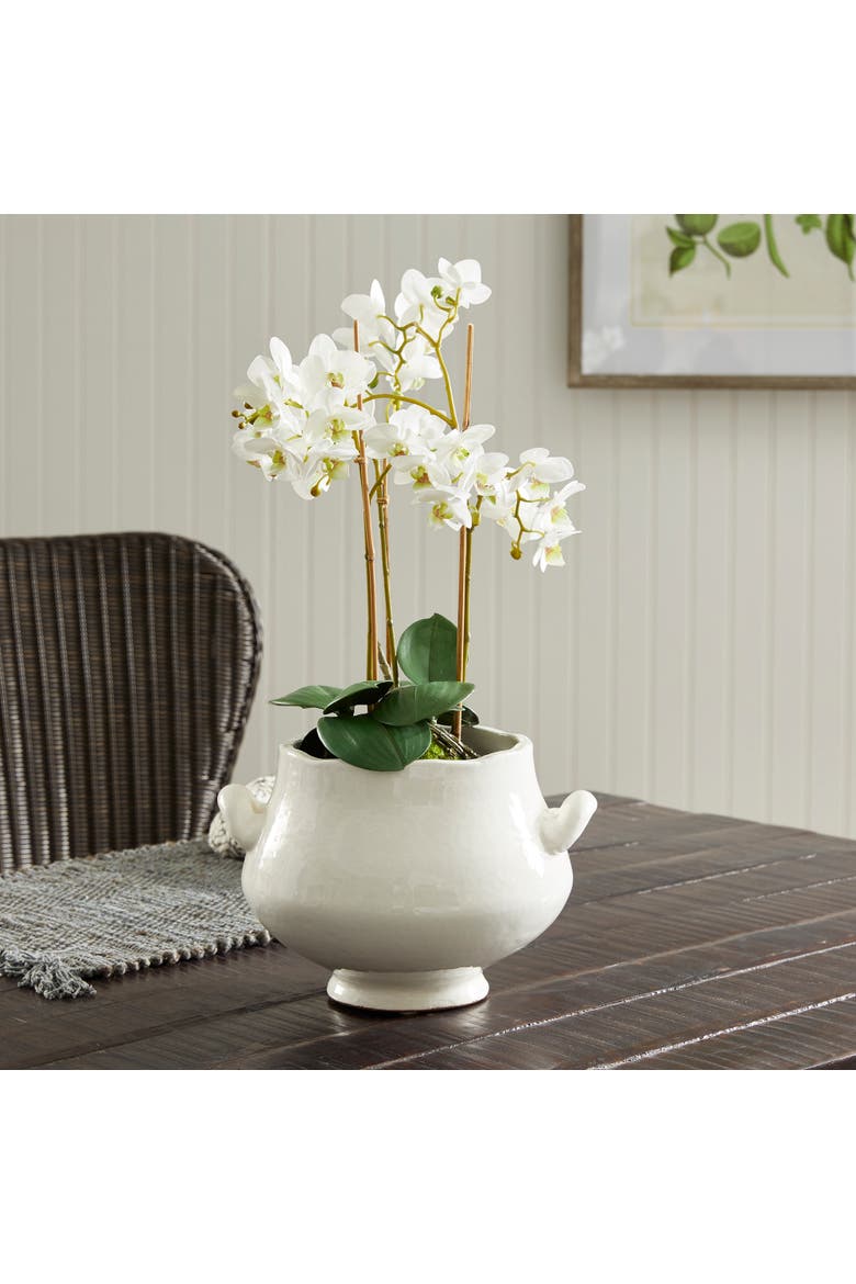 Wellon Footed Cachepot, Alternate, color, White