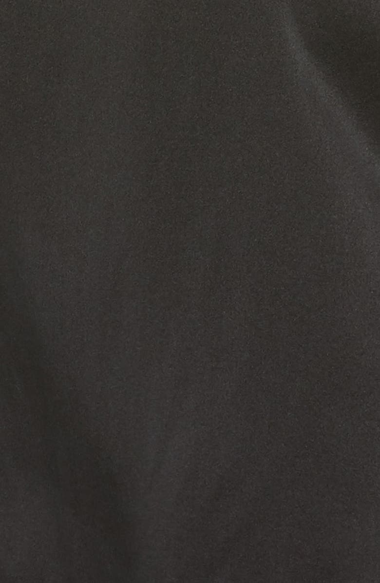 Papinelle Lace Trim Silk Short Robe, Alternate, color,