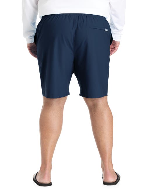 Columbia Big & Tall Pfg Rambler Swim Trunks In Collegiate Navy