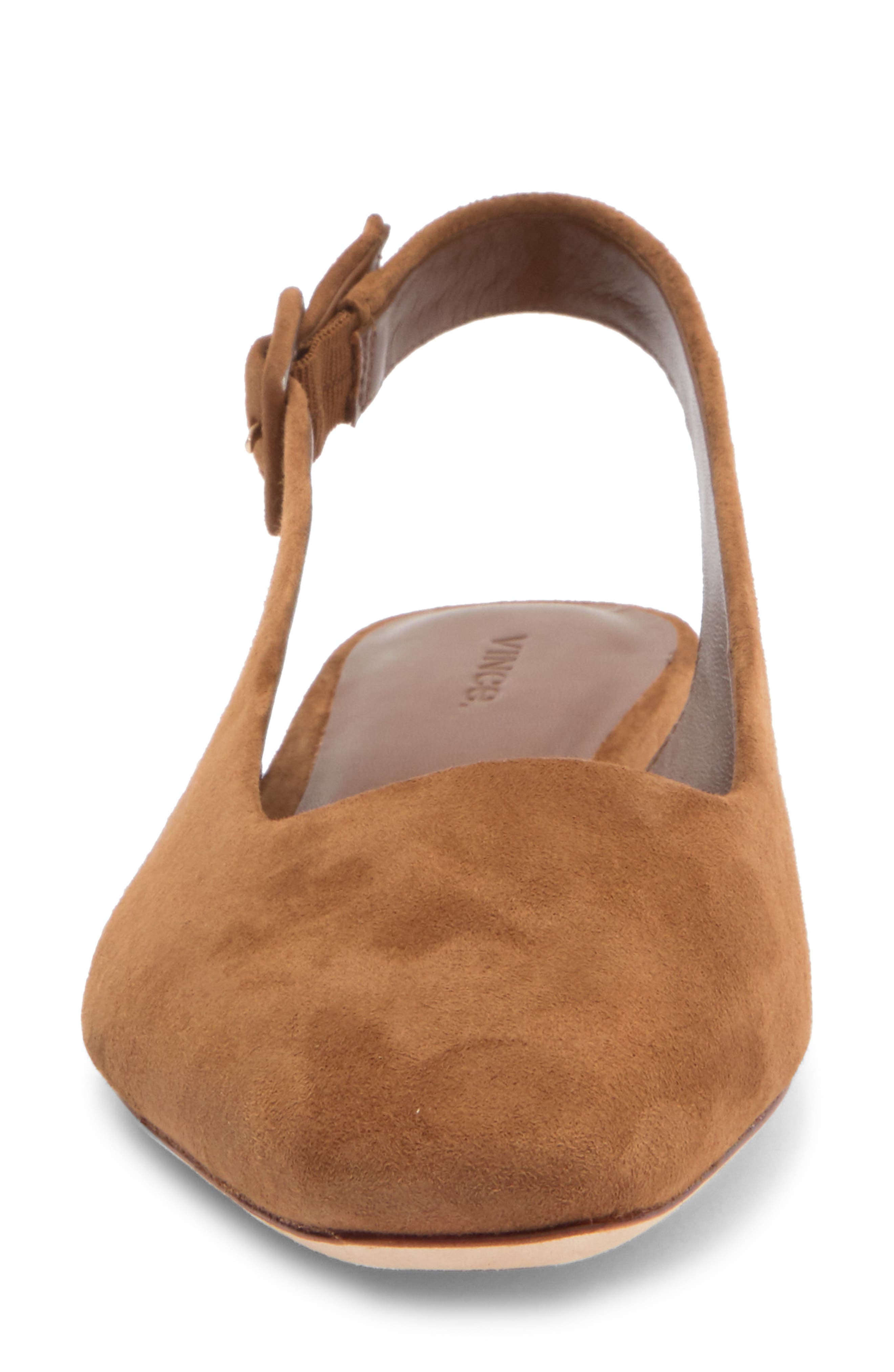 Vince Brody Slingback Flat, Alternate, color, Dark Caramel