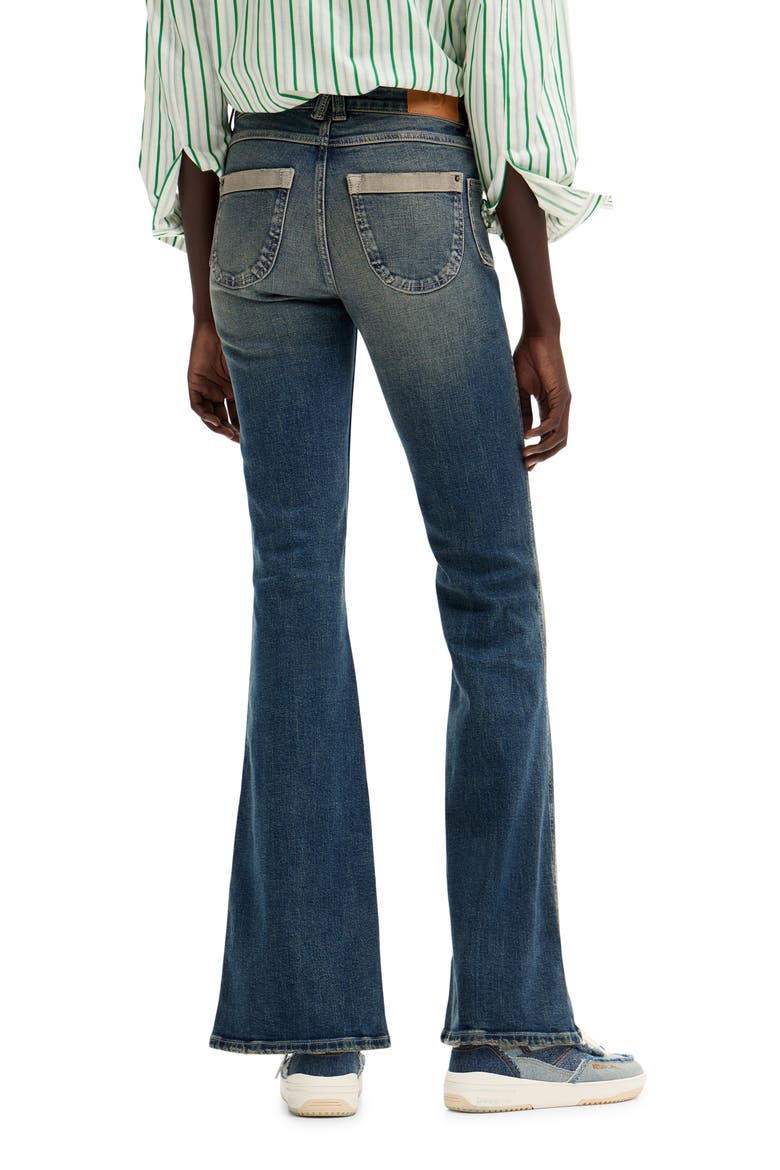 Danis Flare Jeans, Alternate, color, BLUE