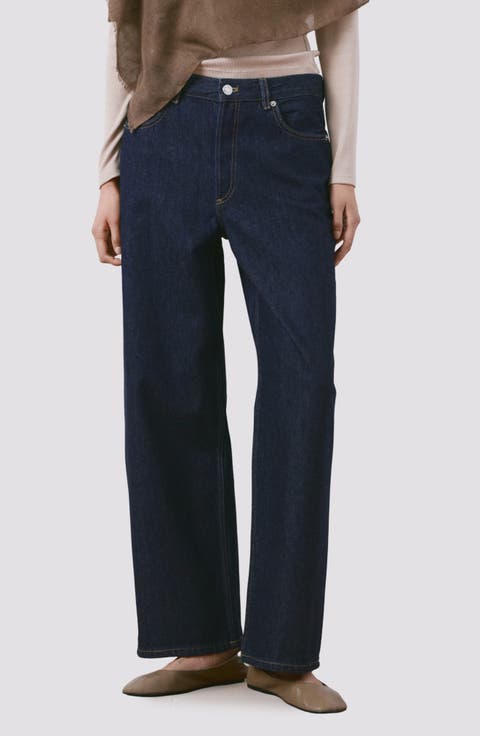 Low Rise Straight Leg Jeans