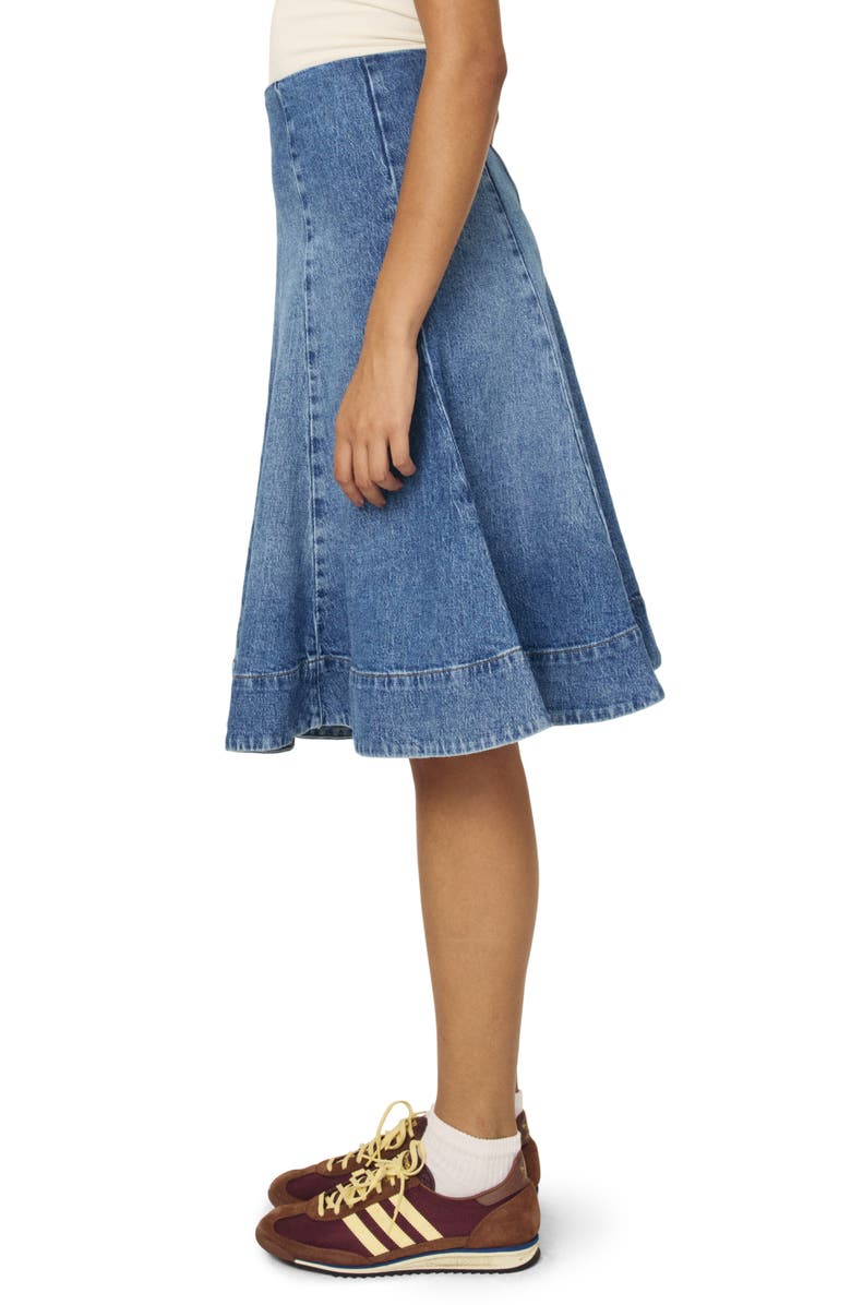 WARP+WEFT Los Midi Denim Skirt, Alternate, color, 