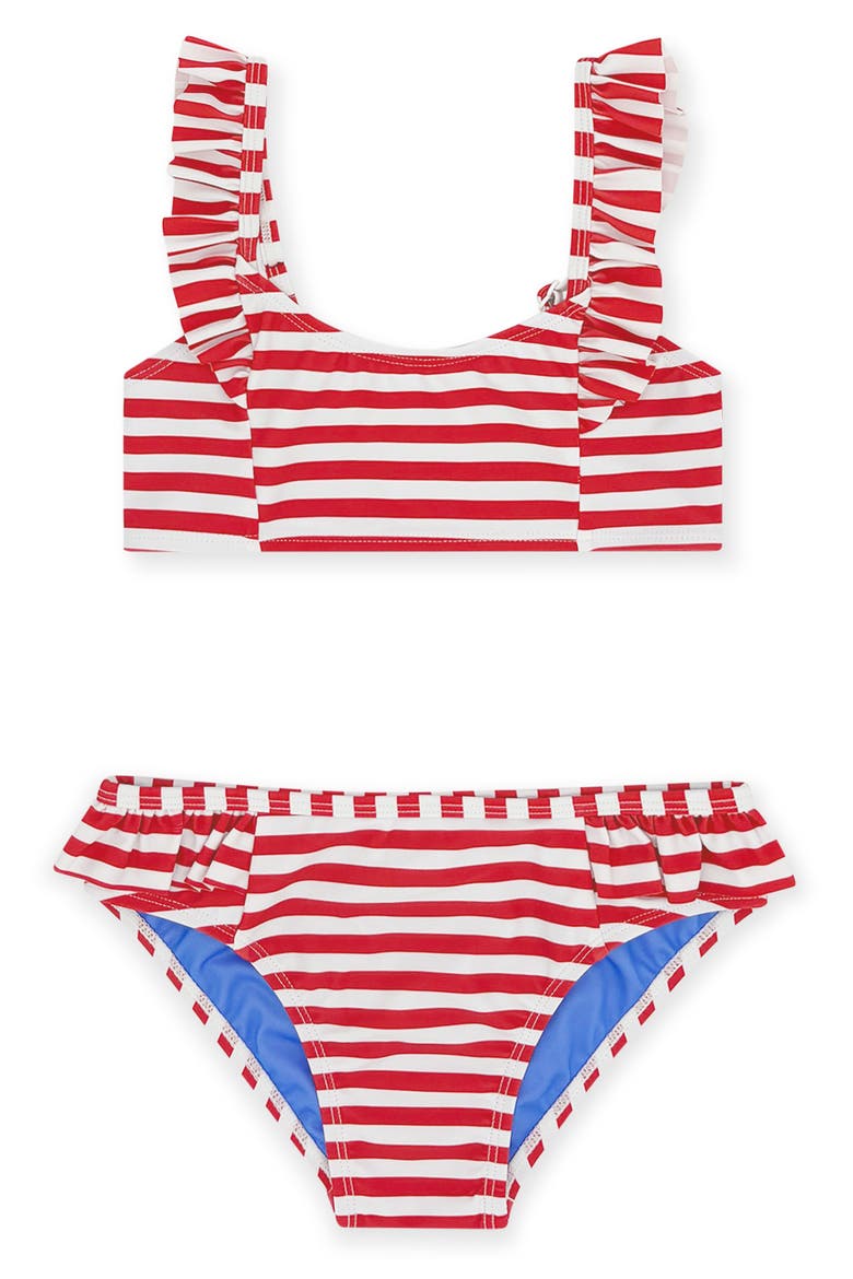 Kids' Happy Daze Two-Piece Swimsuit, Main, color, TRUE RED