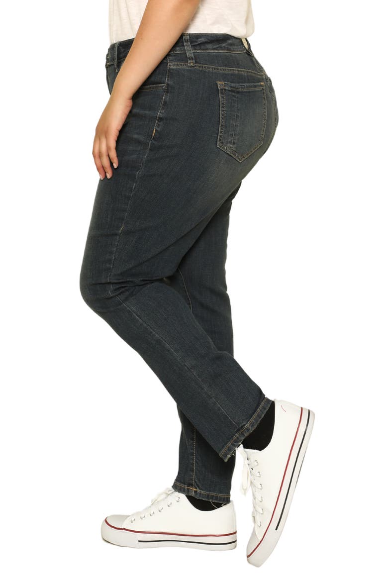 High Waist Ankle Skinny Jeans, Alternate, color, FLORA