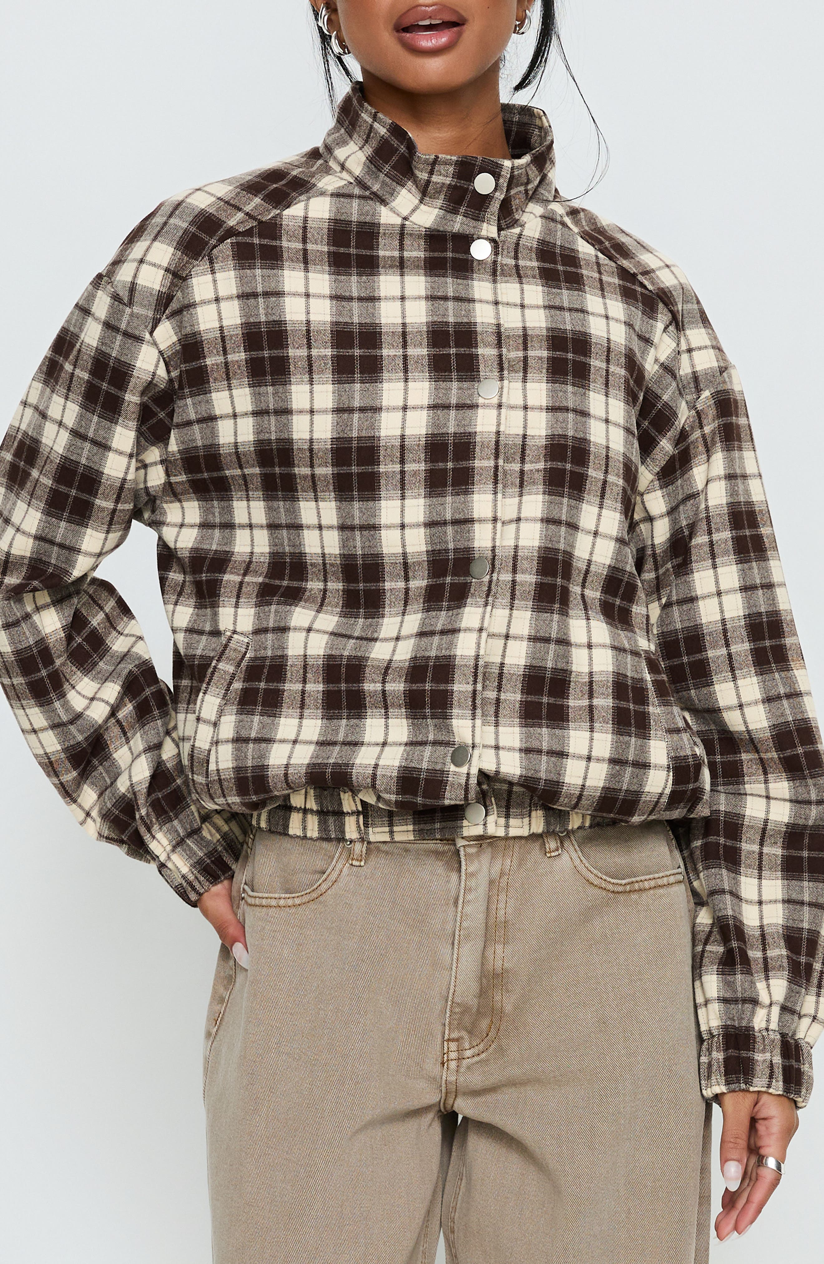 selected BROWN CHECK