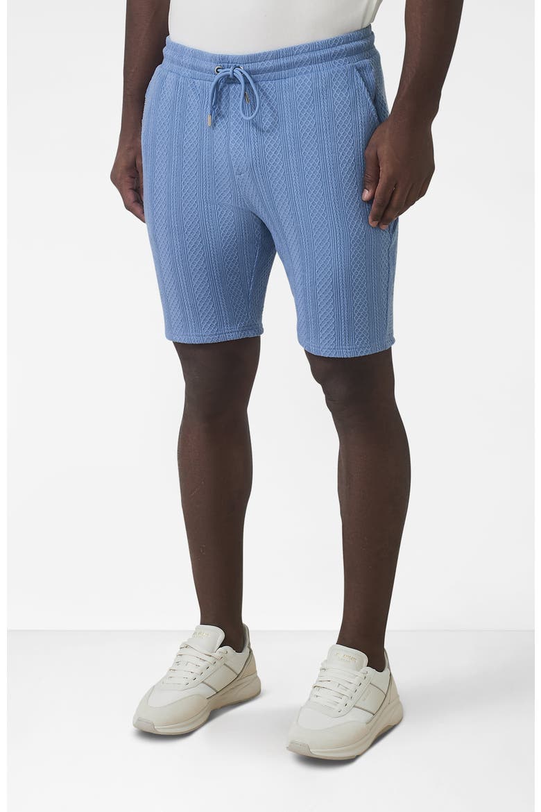 Tanami Textured Stretch Slim Shorts, Alternate, color, Medium Blue