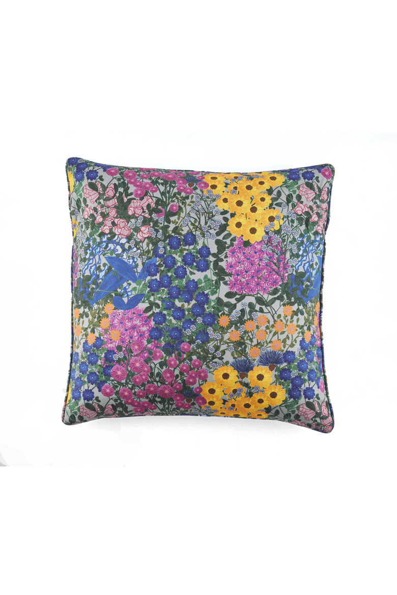 Square Pillow Cover Pré Fleuri - Cover Only, Main, color, Blue