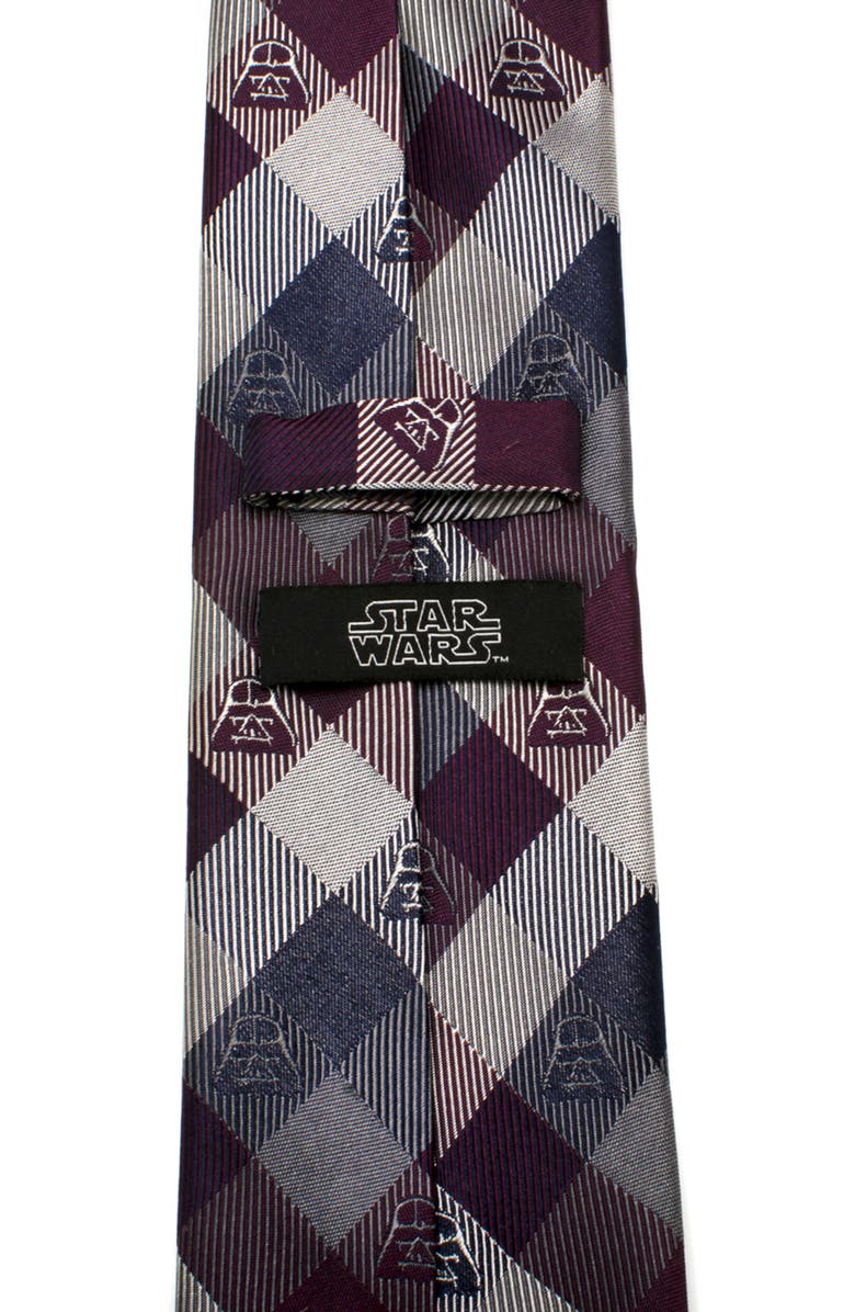Cufflinks, Inc. Star Wars<sup>™</sup> - Darth Vader Plaid Silk Tie, Alternate, color, Purple