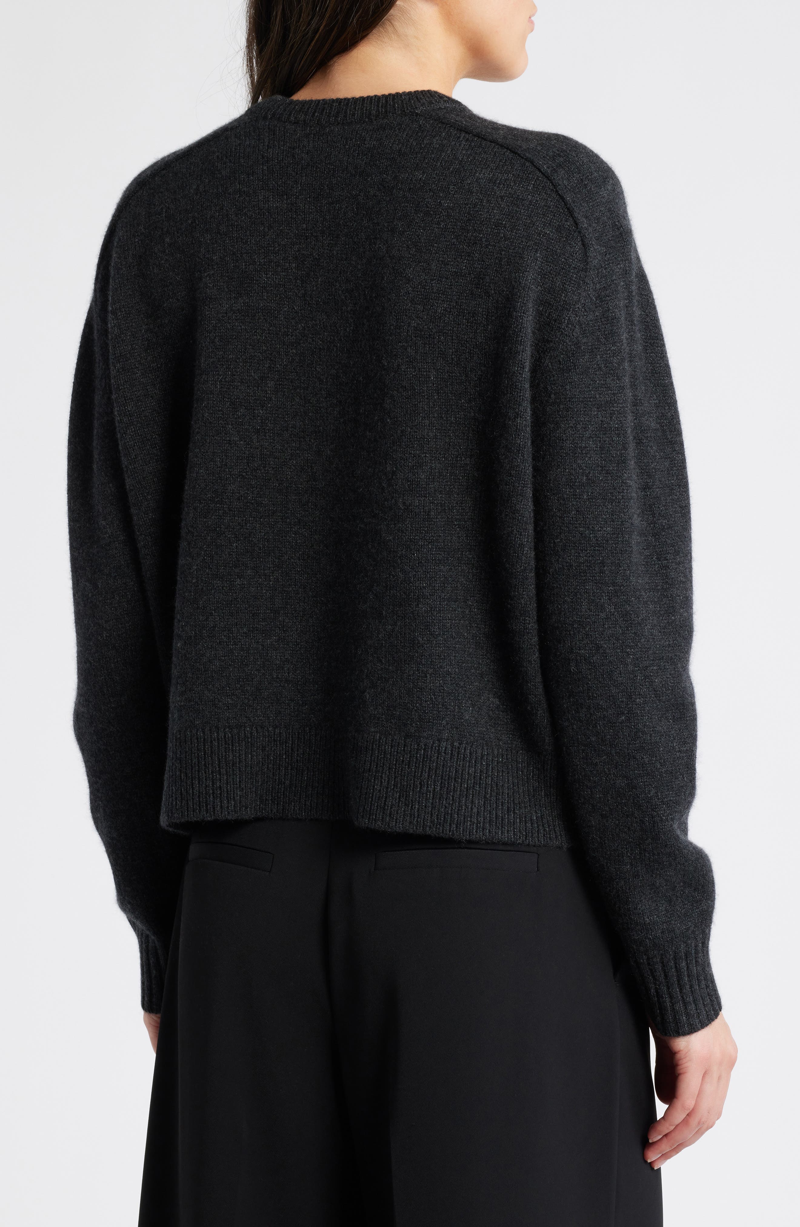 Cashmere Crewneck Crop Sweater - image 4
