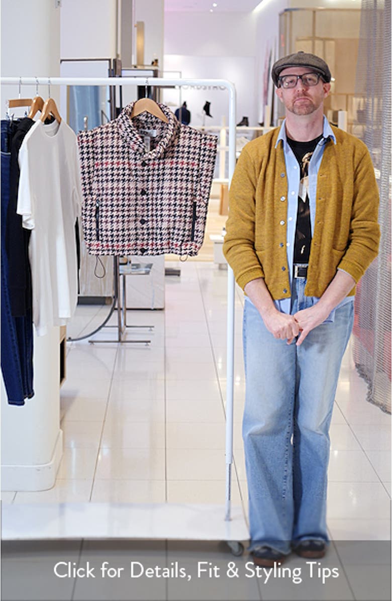 Canyon Houndstooth Crop Puffer Vest, sales video thumbnail