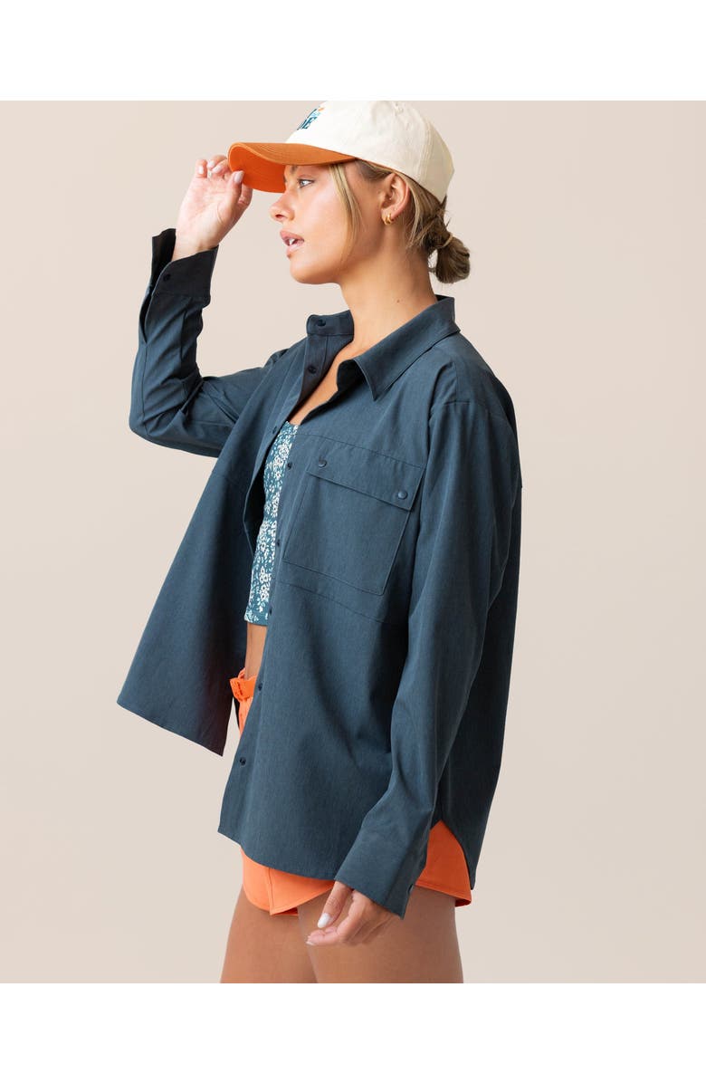 Nani Base Camp Button Up, Main, color, Dark Summit