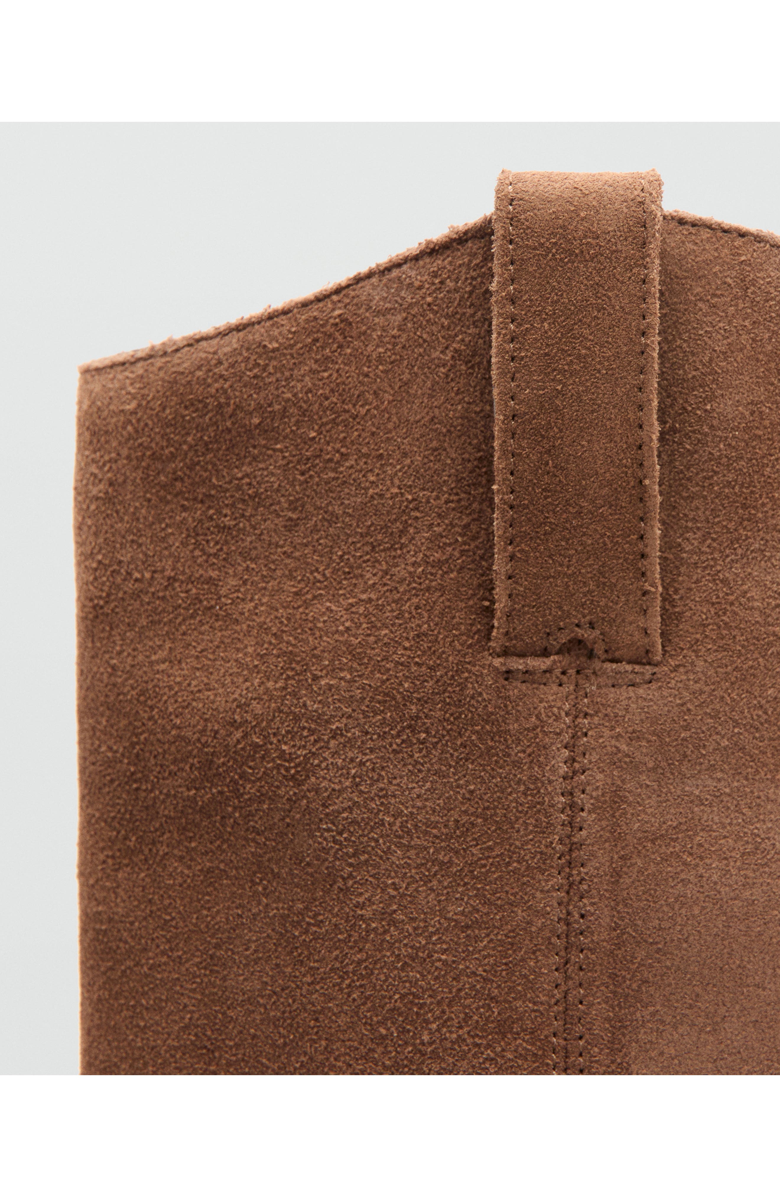 MANGO Lorrain Western Boot, Alternate, color, Medium Brown