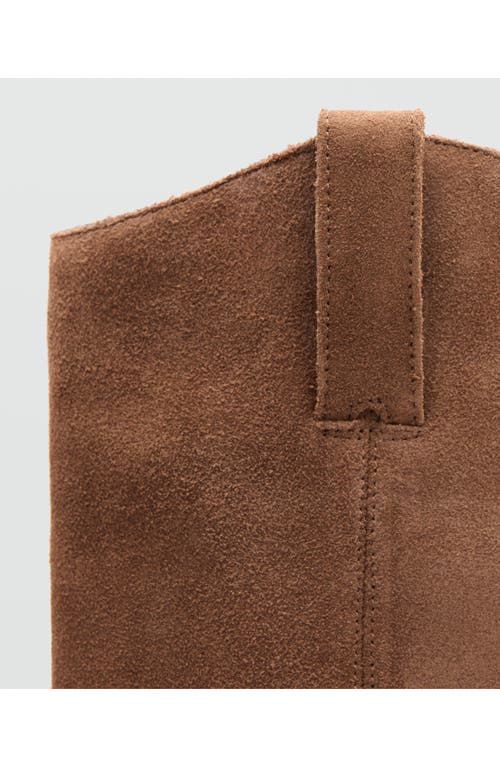 Mango Lorrain Western Boot In Brown