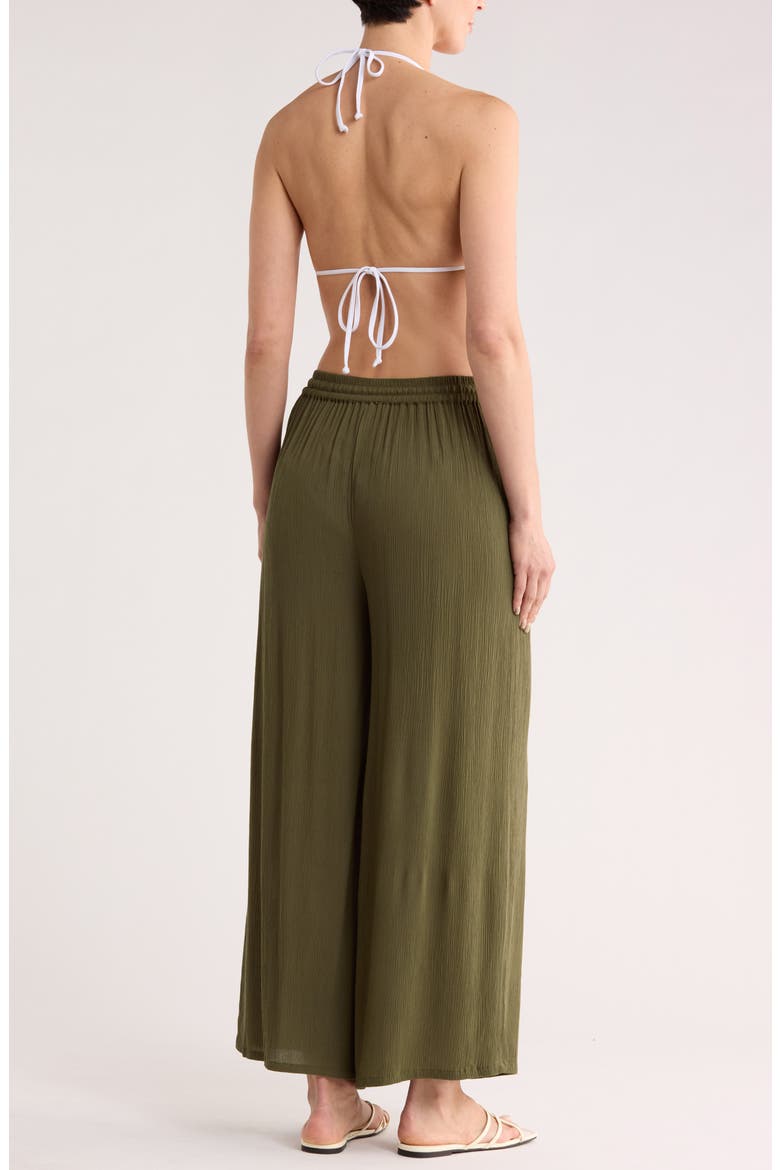 Easy Gauze Cover-Up Pants, Alternate, color, OLIVE SARMA