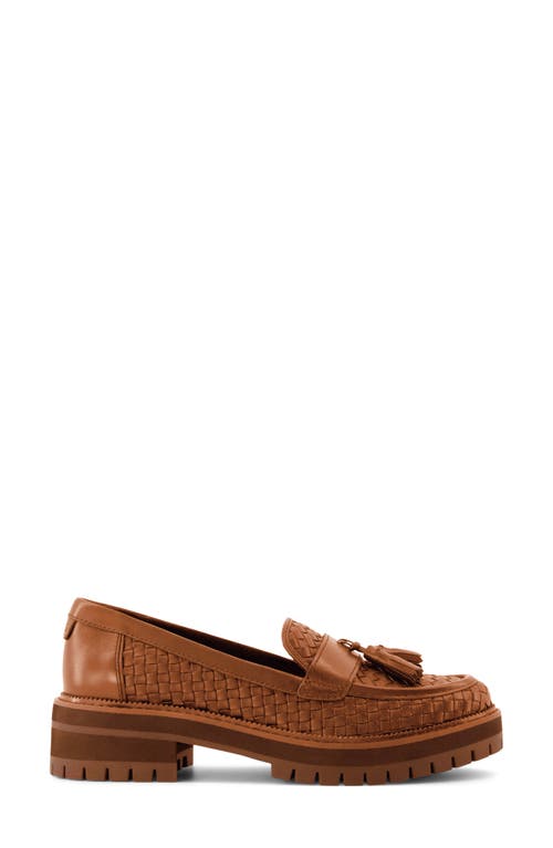 Toms Cara Platform Tassel Loafer In Brown