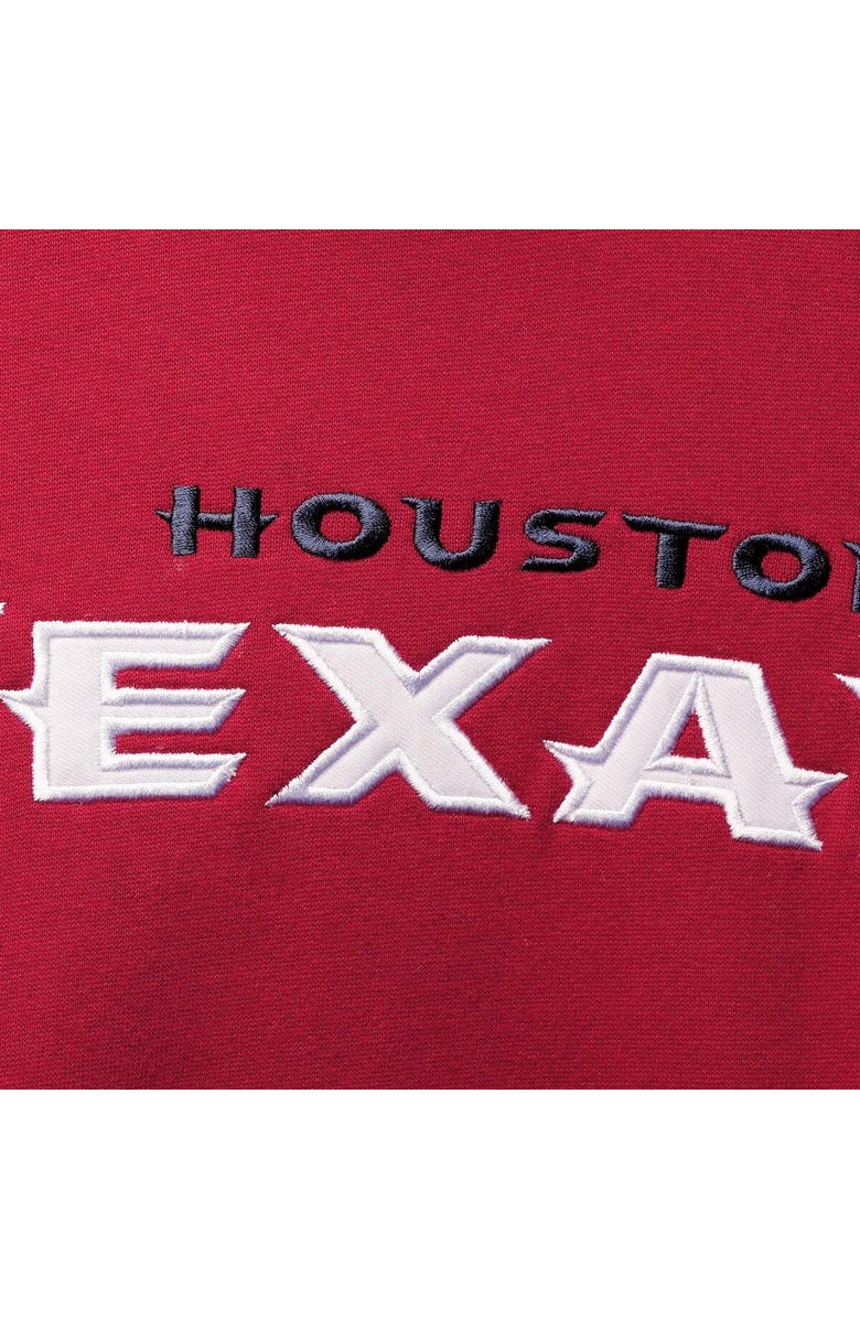 PROFILE Men's Navy/Red Houston Texans Big & Tall Pullover Hoodie, Alternate, color, 