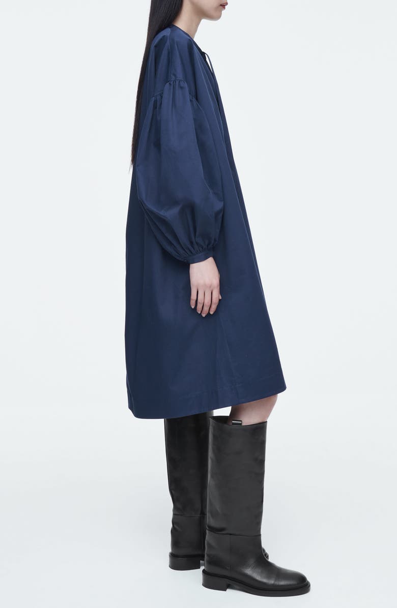 COS GATHERED TIE-DETAIL DRESS, Alternate, color, 