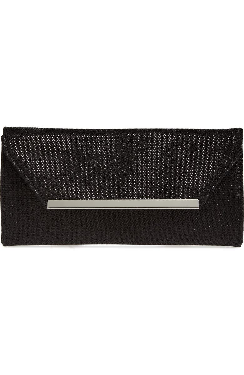 Glint Metallic Envelope Clutch, Main, color,