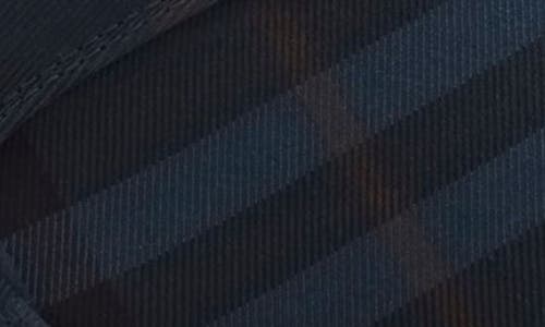 Burberry Plaid-pattern Sneakers With Textured Rubber Sole In Midnight