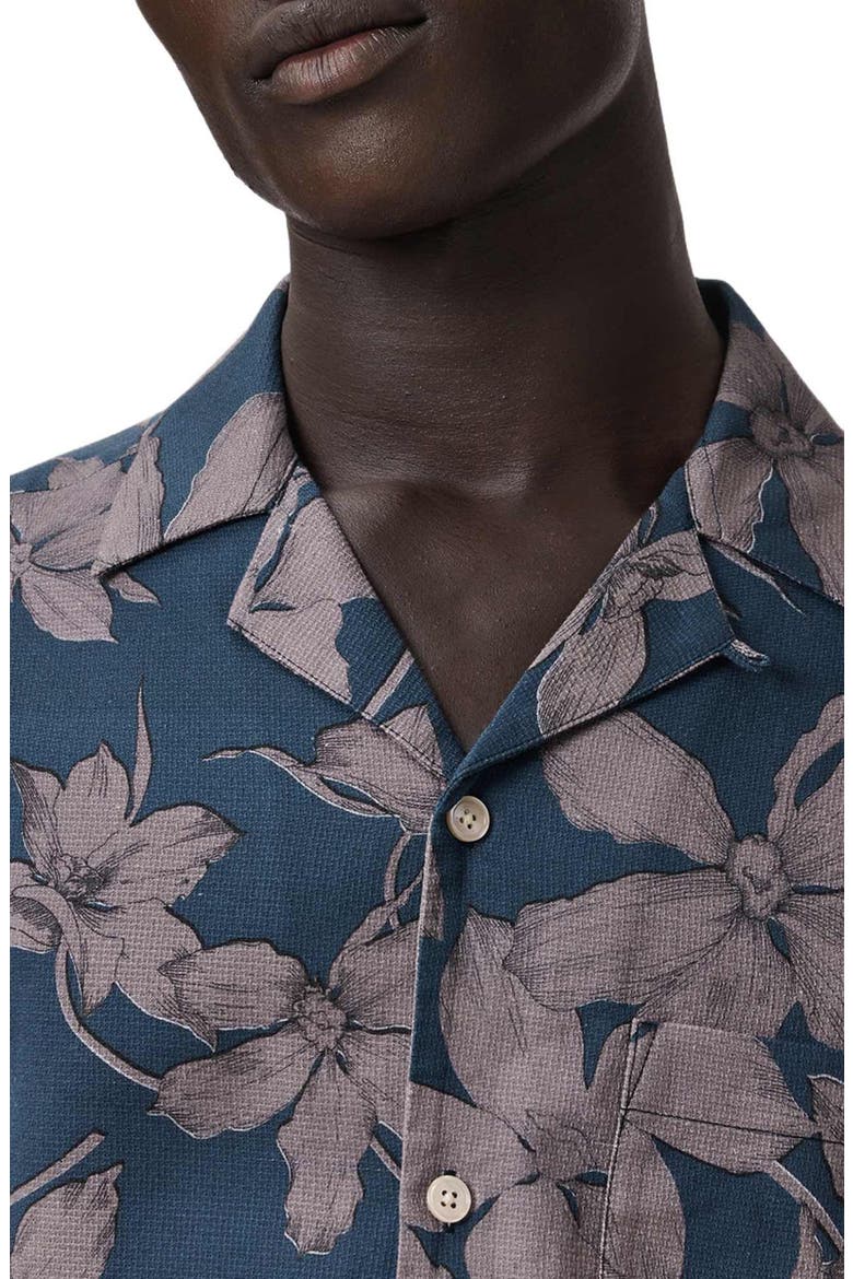 Parterre Print Button-Up, Alternate, color, BAY BLUE