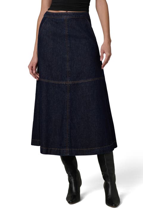 The Tavi Denim Midi Skirt