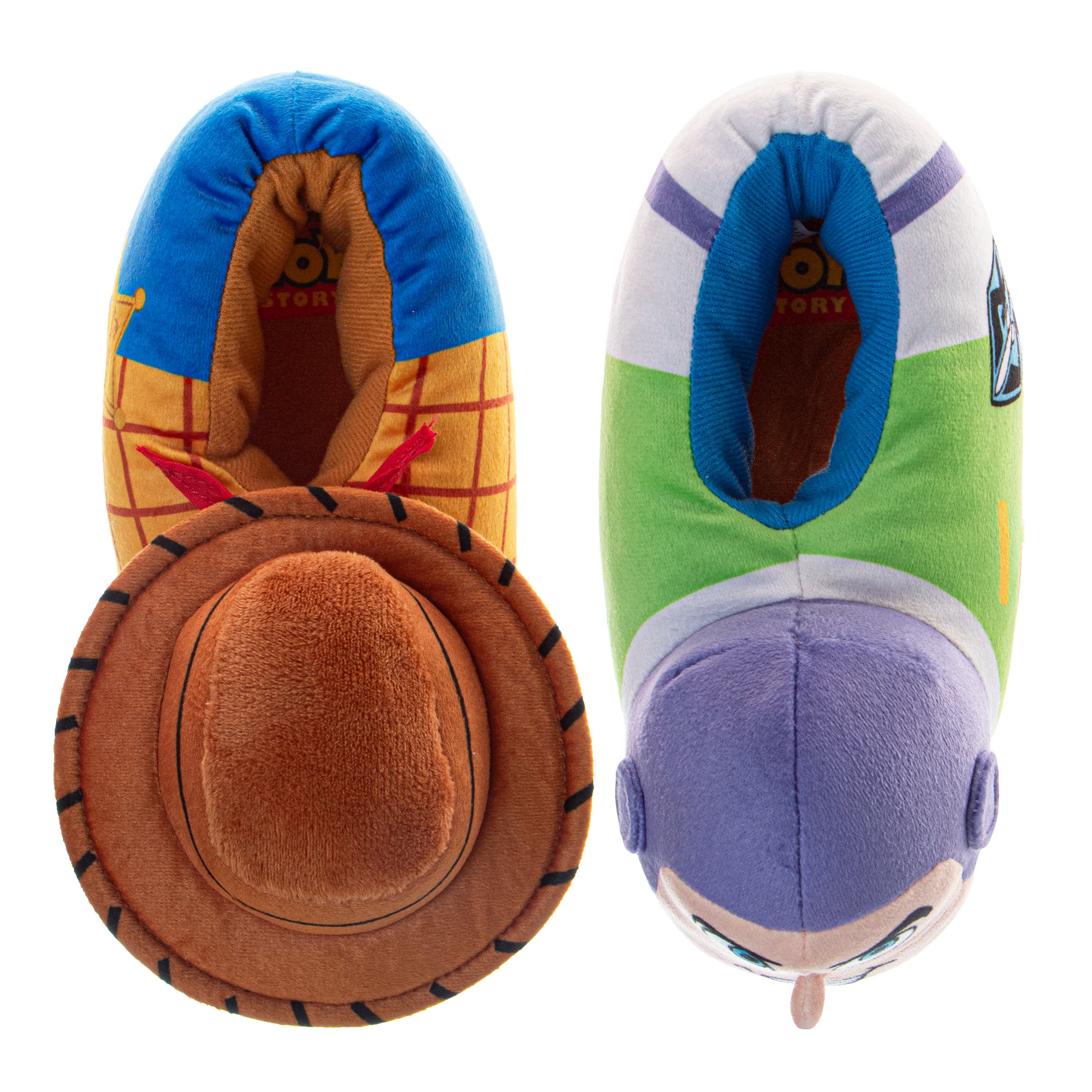 Disney Toy Story Woody & Buzz 3D Slippers, Alternate, color, 