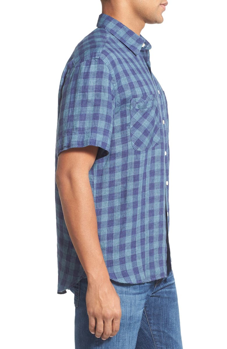 Billy Reid 'Donelson' Short Sleeve Check Sport Shirt, Alternate, color, 