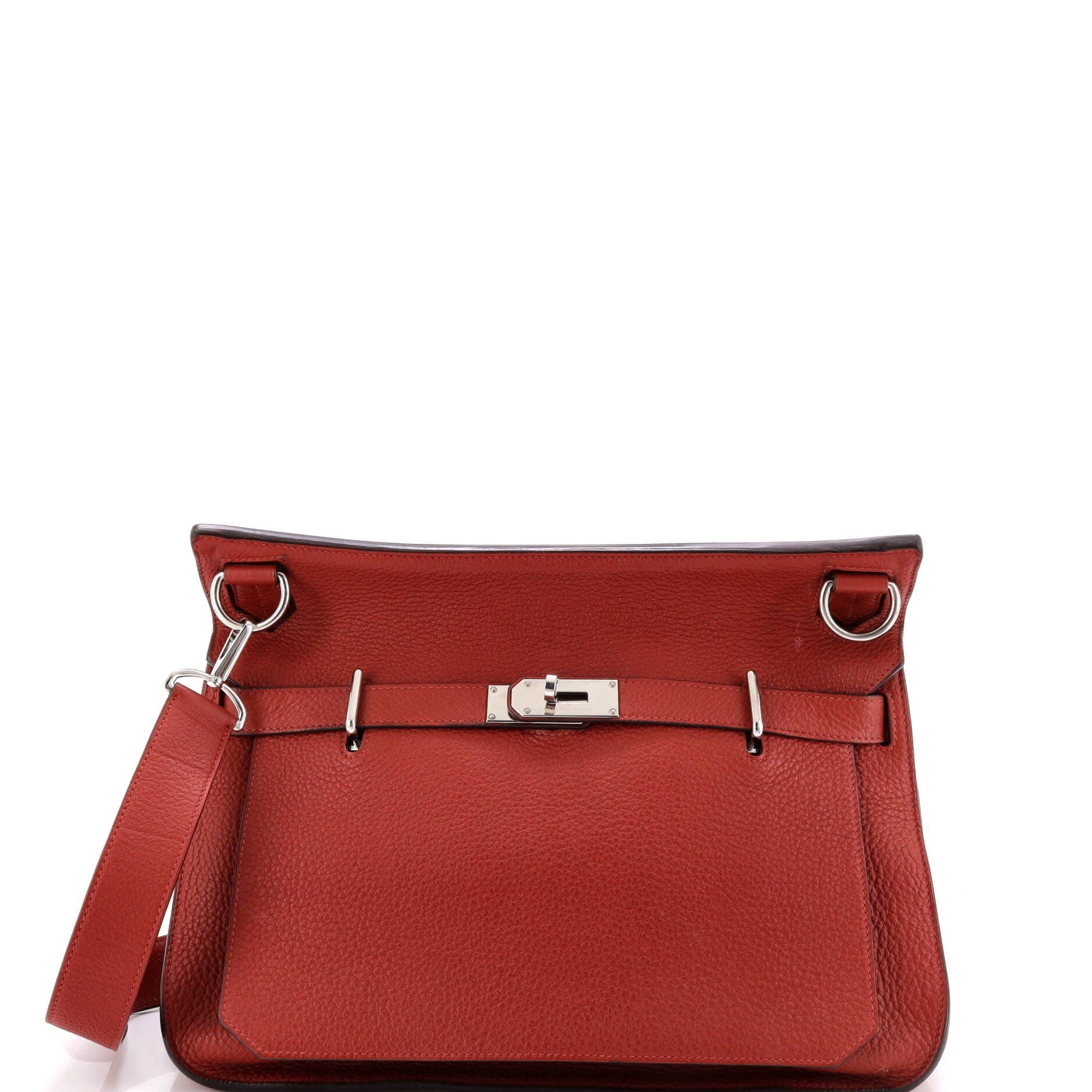 Pre-Owned Hermes Jypsiere Bag Clemence 37, Main, color, Brique