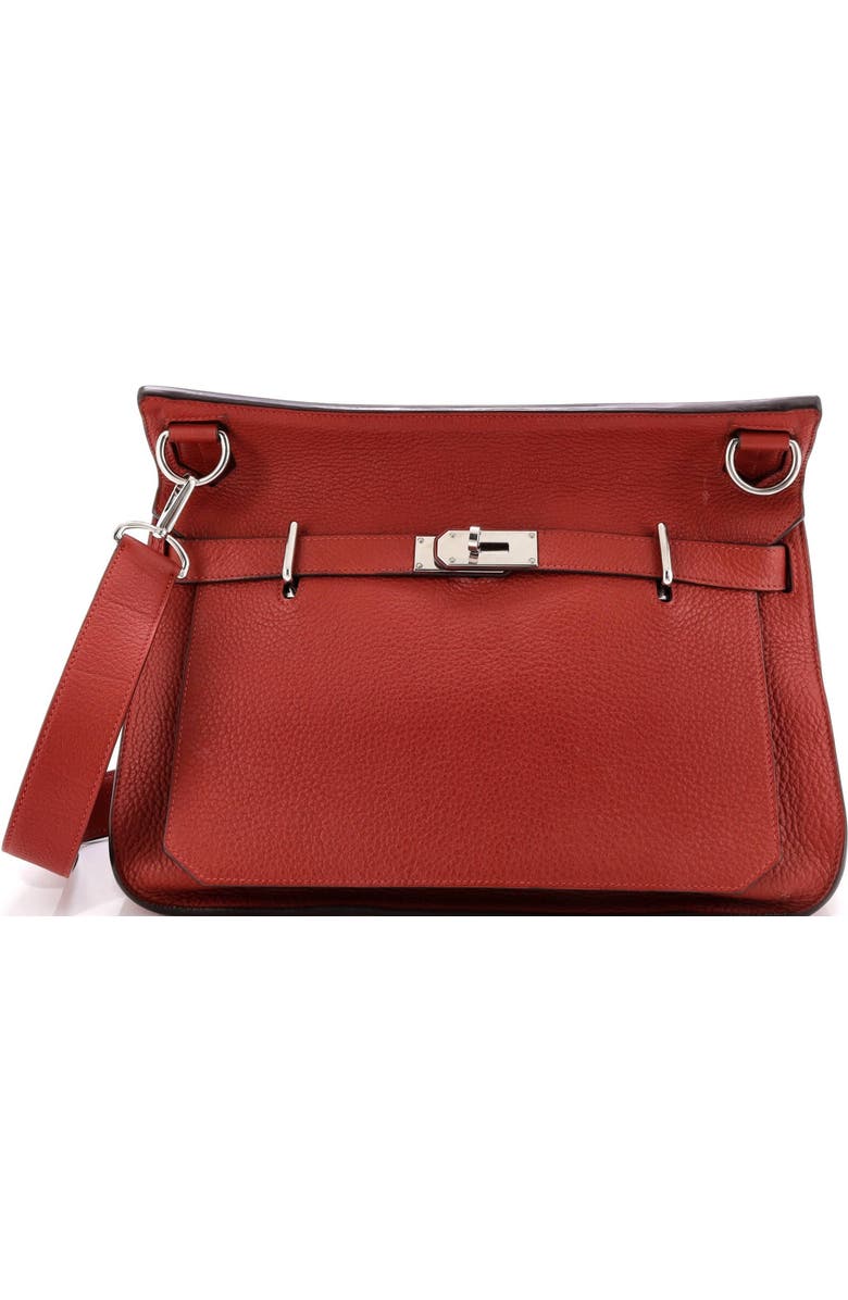 Pre-Owned Hermes Jypsiere Bag Clemence 37, Main, color, Brique