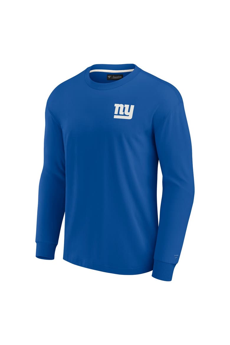 Unisex Fanatics Signature Royal New York Giants Elements Super Soft Long Sleeve T-Shirt, Alternate, color, Royal