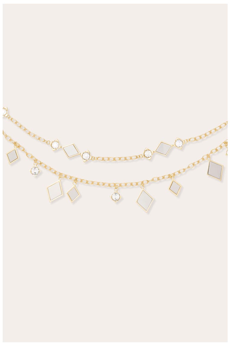 Eliza Chain Belt, Alternate, color, CLEAR/ TWO TONE