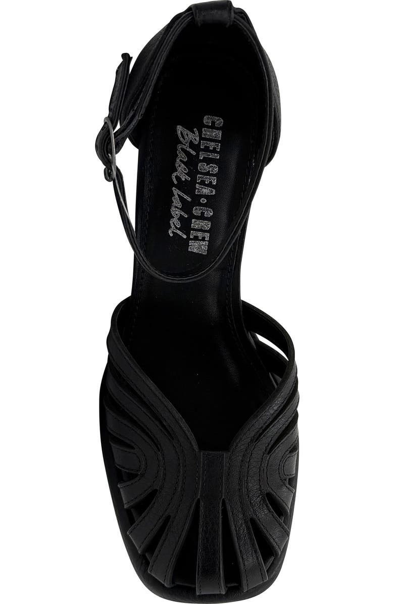 CHELSEA CREW Karmel Platform Sandal, Alternate, color, Black Leather