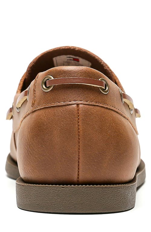 Tommy Hilfiger Brazen Boat Shoe In Cognac