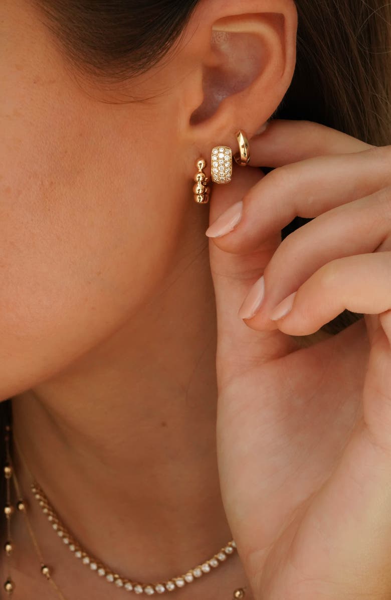 Dana Rebecca Designs Dana Rebecca Reese Brooklyn Knife Edge Huggie Hoop Earrings, Alternate, color, 