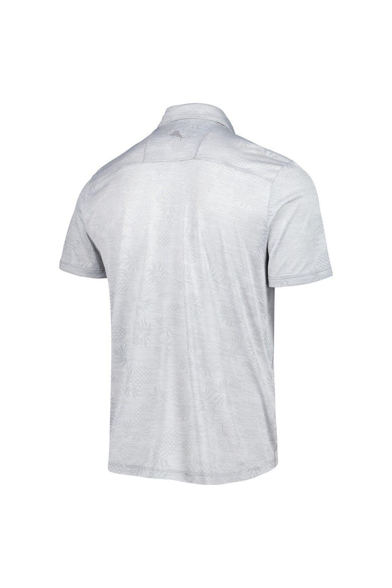 Men's Tommy Bahama Gray San Francisco Giants IslandZone Pineapple Palm Coast Polo, Alternate, color, Gray
