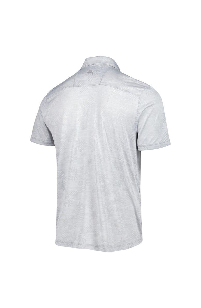 Tommy Bahama Men's Tommy Bahama Gray San Francisco Giants IslandZone Pineapple Palm Coast Polo, Alternate, color,